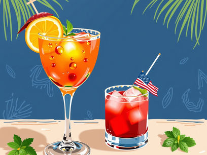 Refreshing 4 July Cocktails and Drink Recipes Featuring Makers Mark and Jim Beam