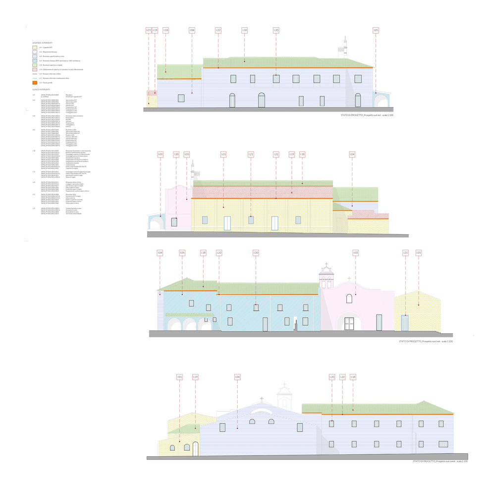 S. Lucia S. Gavino Monreale | Tavole Progetto in corso | Arch. Angelo Ziranu Studio