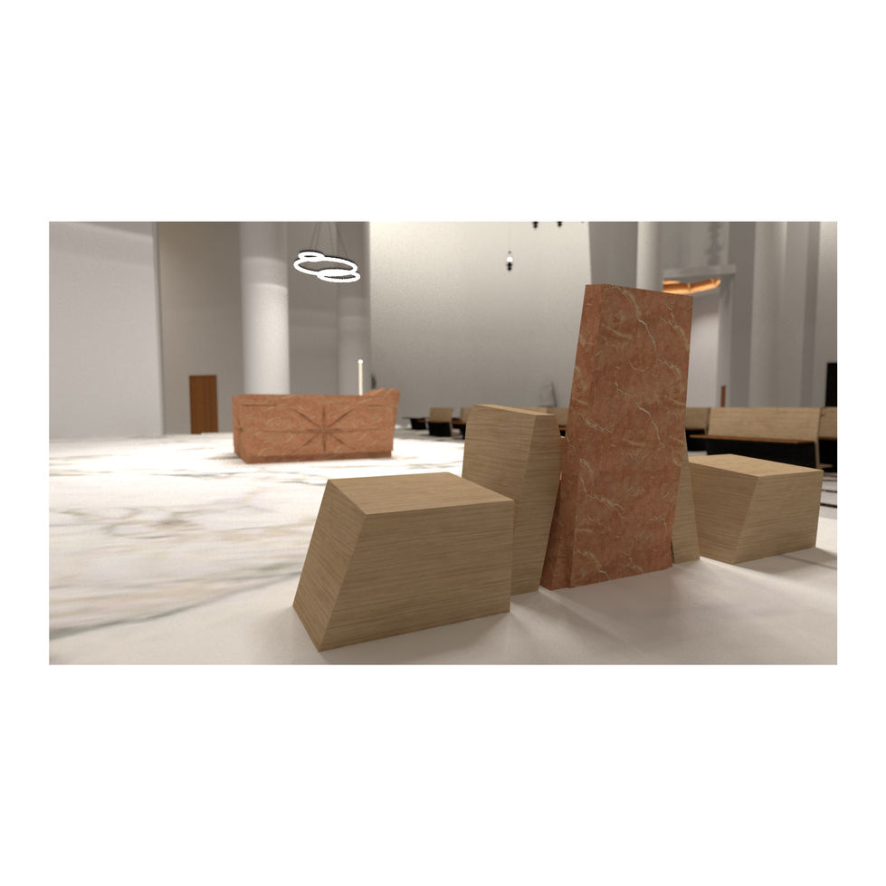 032 QUARTU S GIOVANNI EVANGELISTA SEDE RENDER Arch Angelo Ziranu