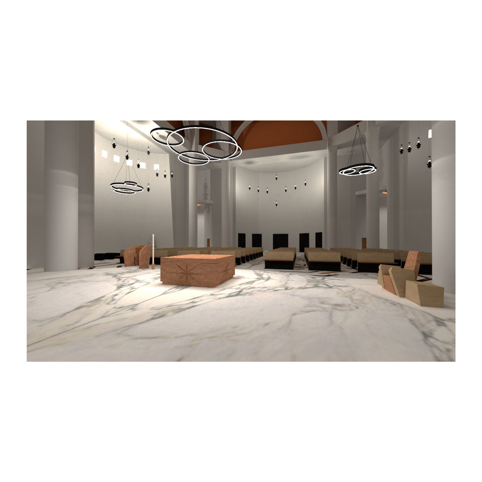 031 QUARTU S GIOVANNI EVANGELISTA ALTARE RENDER Arch Angelo Ziranu