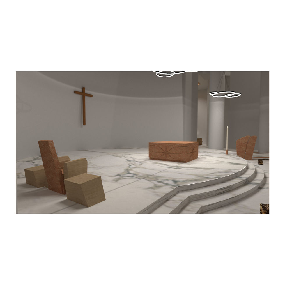 033 QUARTU S GIOVANNI EVANGELISTA SEDE RENDER Arch Angelo Ziranu