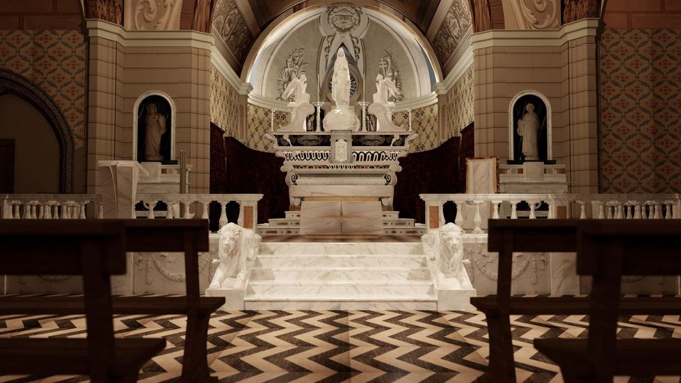 Ozieri-Cattedrale-SM-Immacolata-220413 - Render Arch. Angelo Ziranu