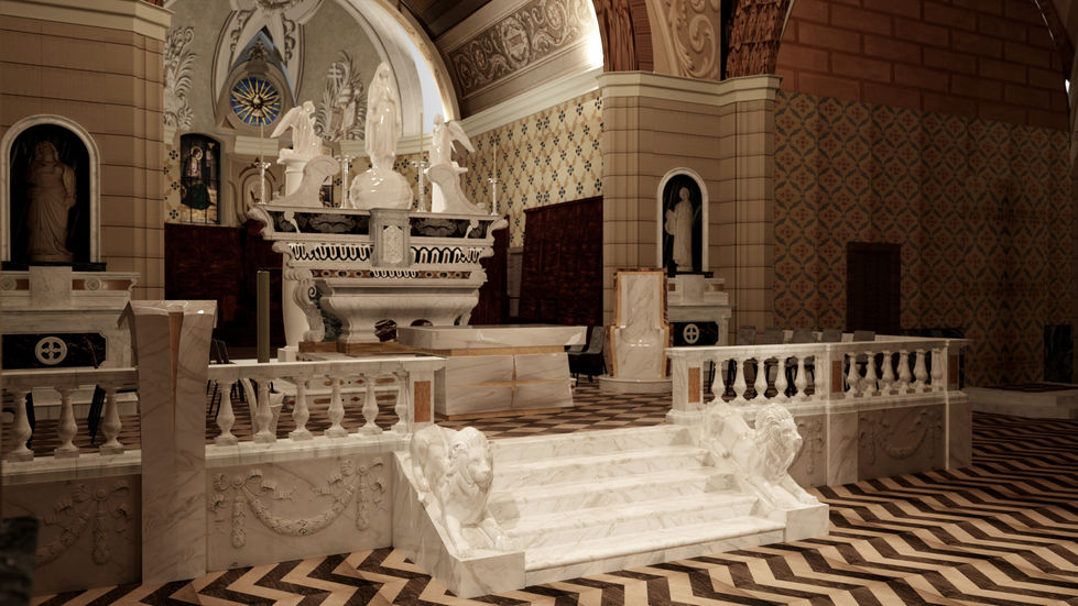 Ozieri-Cattedrale-SM-Immacolata-220413 - Render Arch. Angelo Ziranu