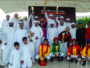 «سفير» يتوج بطلاً في سباق الخيول العربية بنادي ليوا