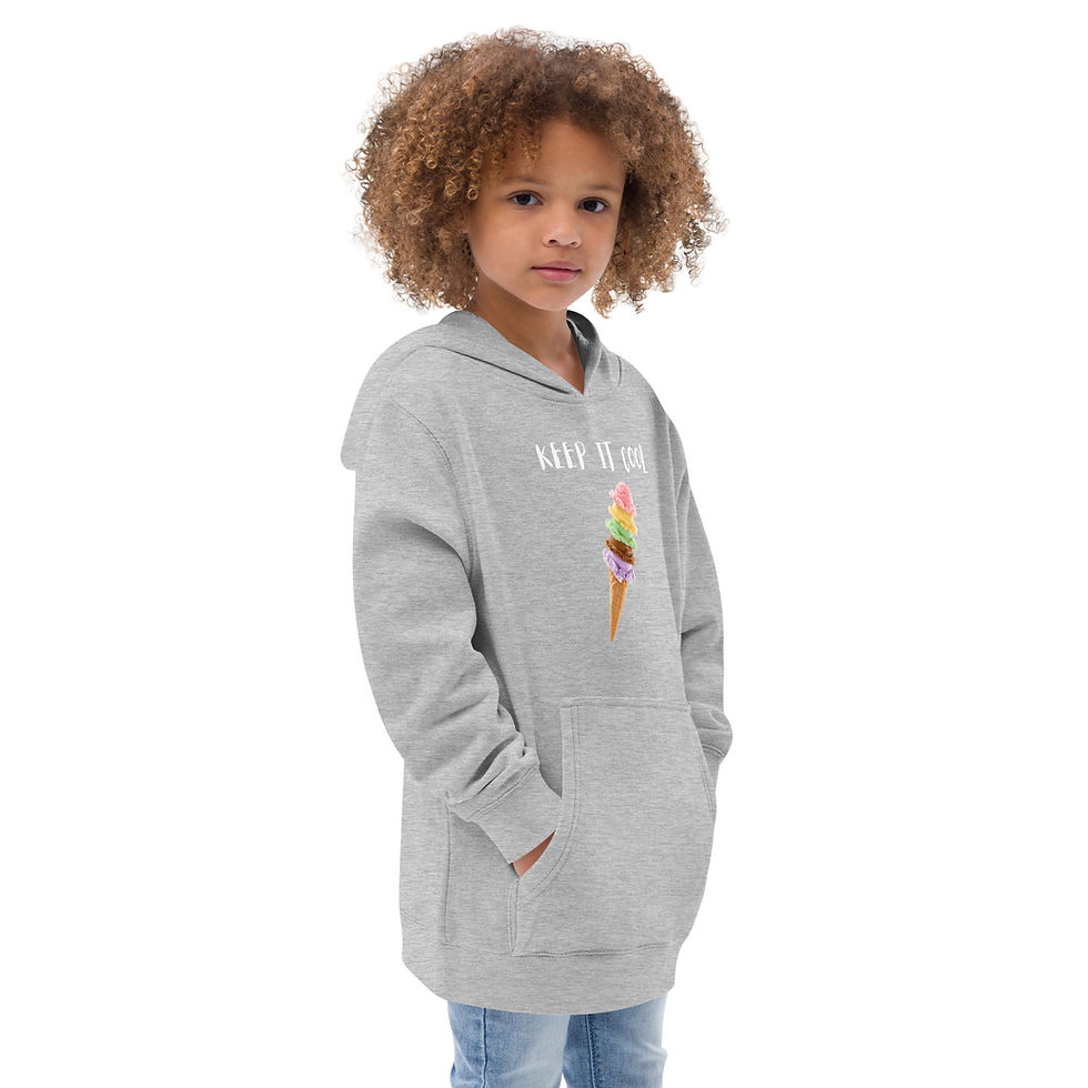 Thumbnail: Keep it cool Kids fleece hoodie