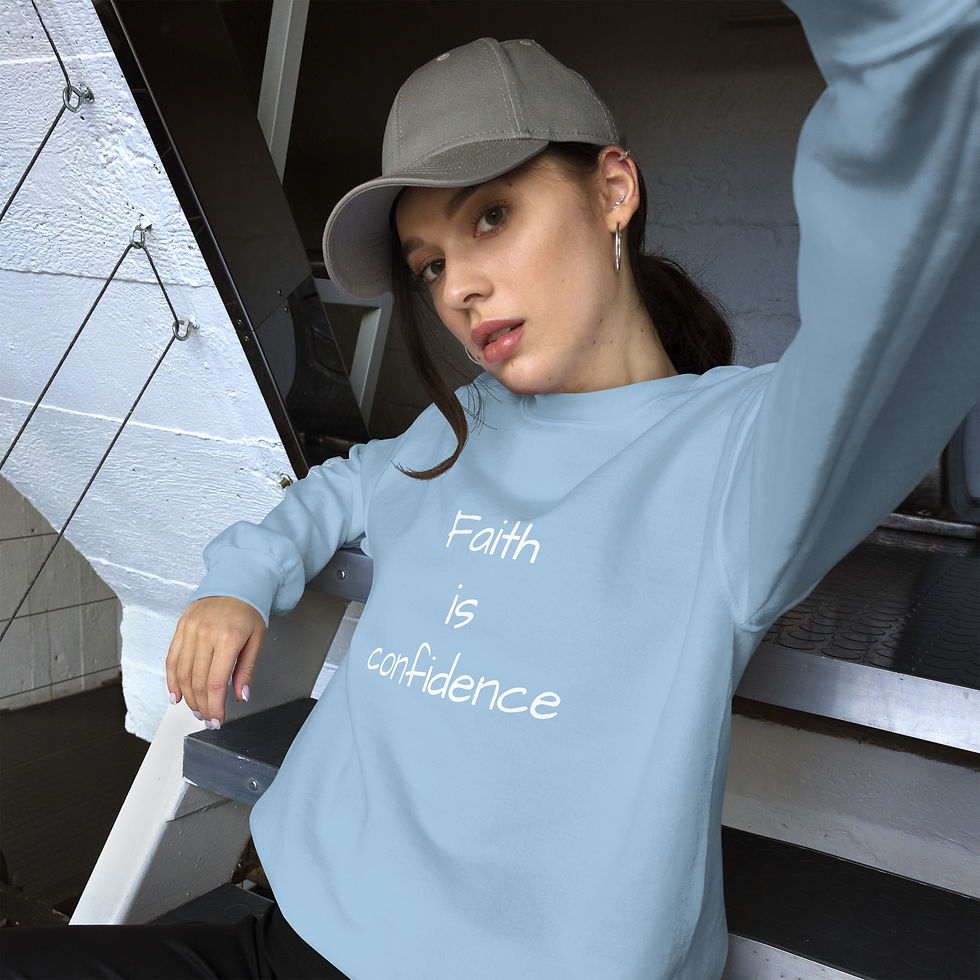 Thumbnail: Faith is Confidence Unisex Sweatshirt