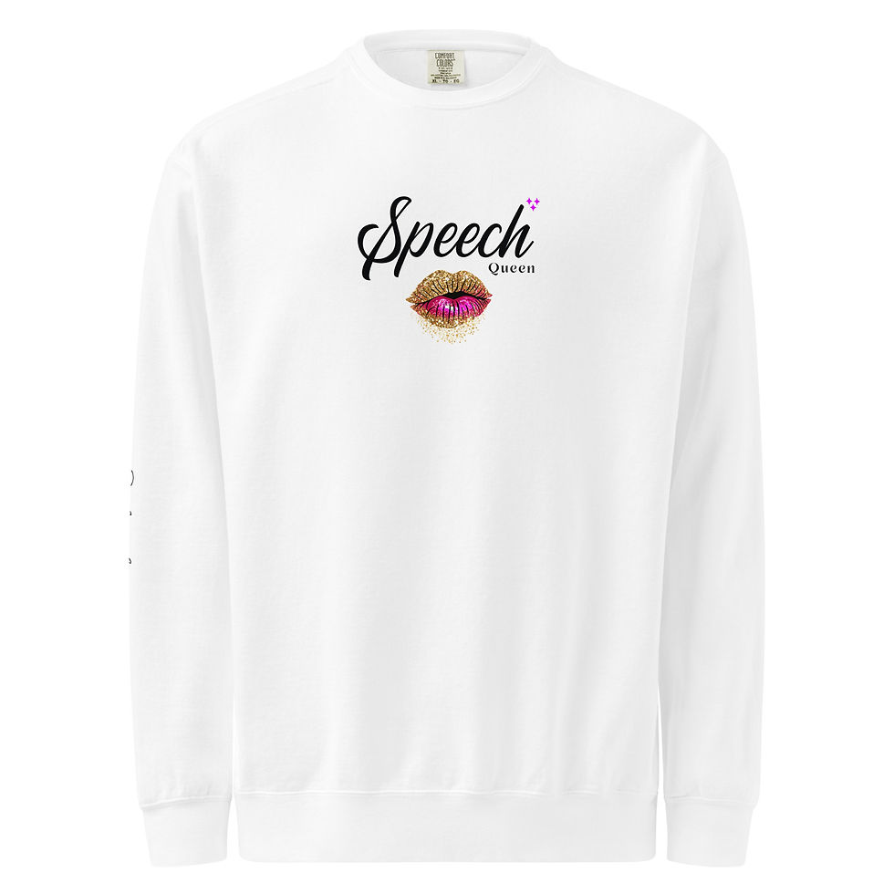 Thumbnail: Speech Queen Unisex garment-dyed sweatshirt