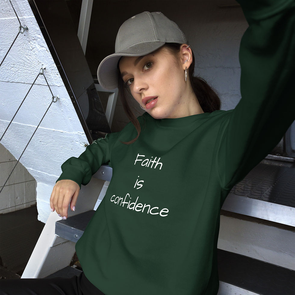 Thumbnail: Faith is Confidence Unisex Sweatshirt