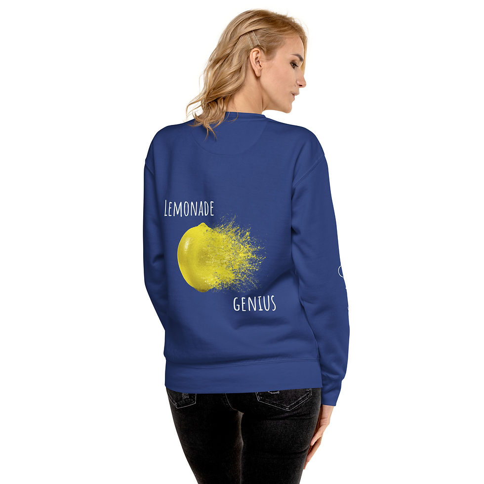 Thumbnail: When life gives u lemons Unisex Premium Sweatshirt