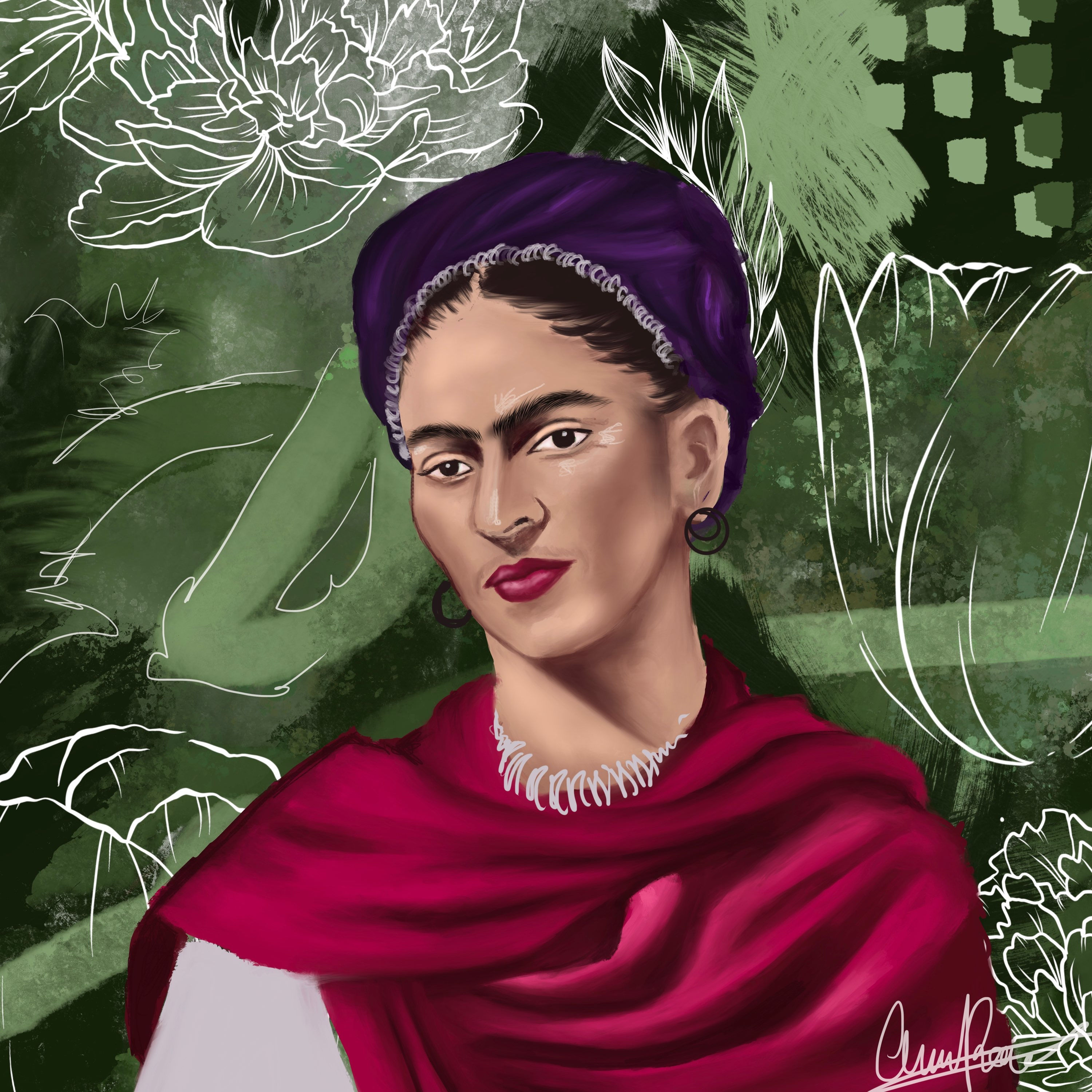Freida Kahlo (Celebrate Women Timed Art digital series)