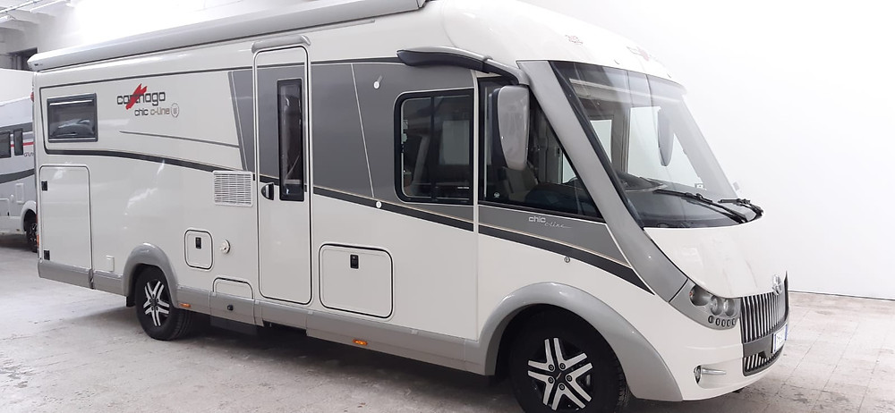 motorhome letti gemelli carthago c line