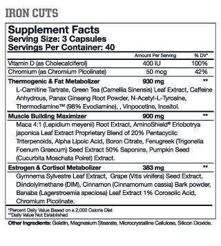 Miniatura: Iron Cuts 90 caps- arnold series