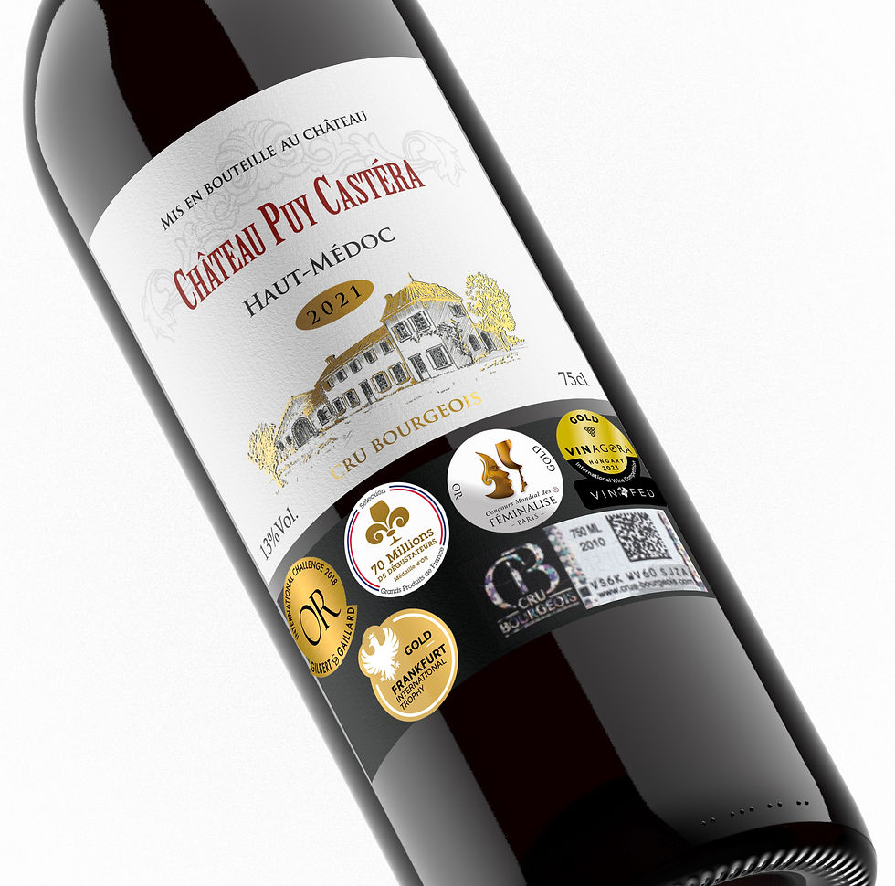 Private label wine, awarded wines. Cru Bourgeois private label