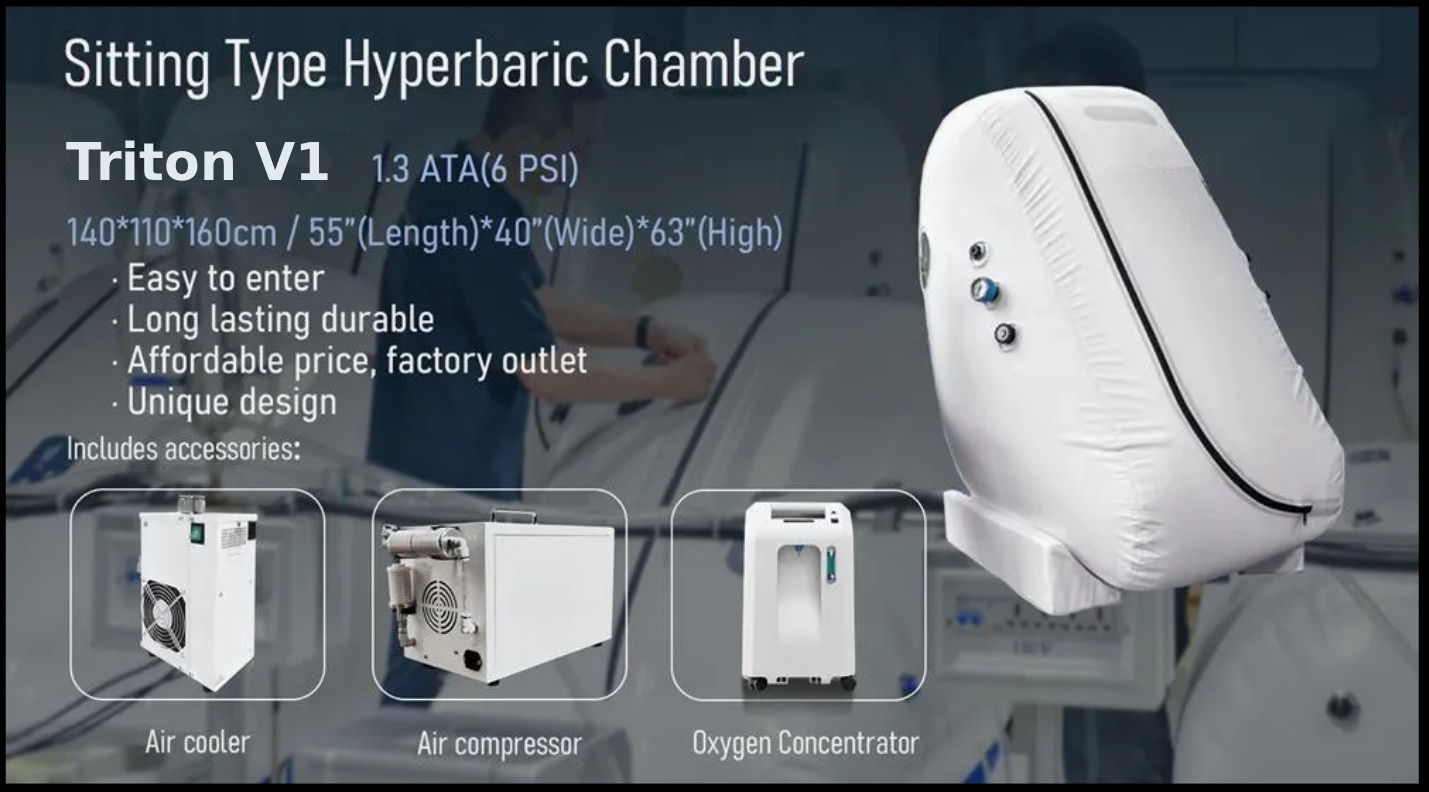 Triton V1 - 1.3 ATA Seated Soft Shell Hyperbaric Chamber