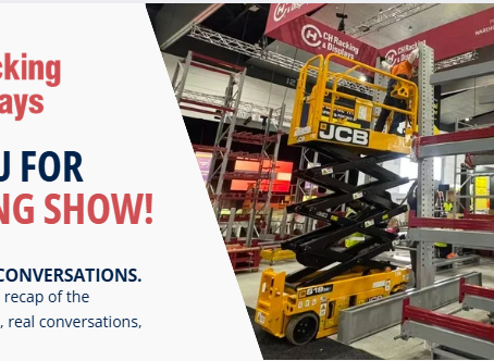 CH Racking team members at Stand B31 during CeMAT Australia 2026 at MCEC Melbourne