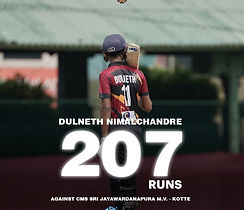 A masterclass in batting! Congratulations to Dulneth on reaching this incredible milestone. The future of Asoka College cricket is looking brighter than ever!