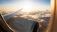 Wingview from an aircraft window