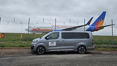 Devon Transfers at Bristol Airport with Jet2 in the background