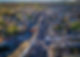 Aerial drone photo of Cullompton, Devon, including Fore Street and St Andrew's Church