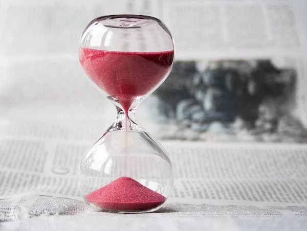 An hourglass for taking a time out.