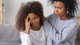 young woman worrying