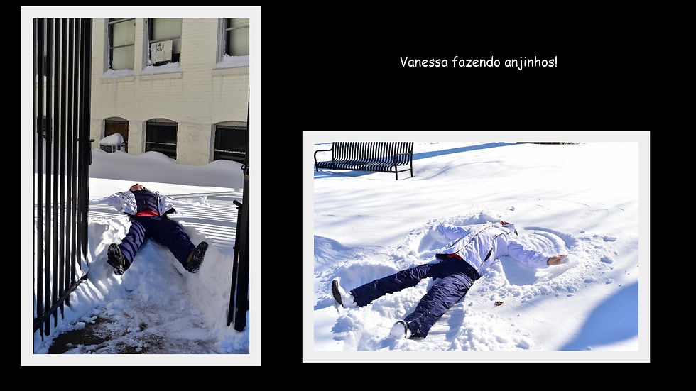 Vanessa aproveitando os morros de neve, 2016. Fotos: BlaKphotos