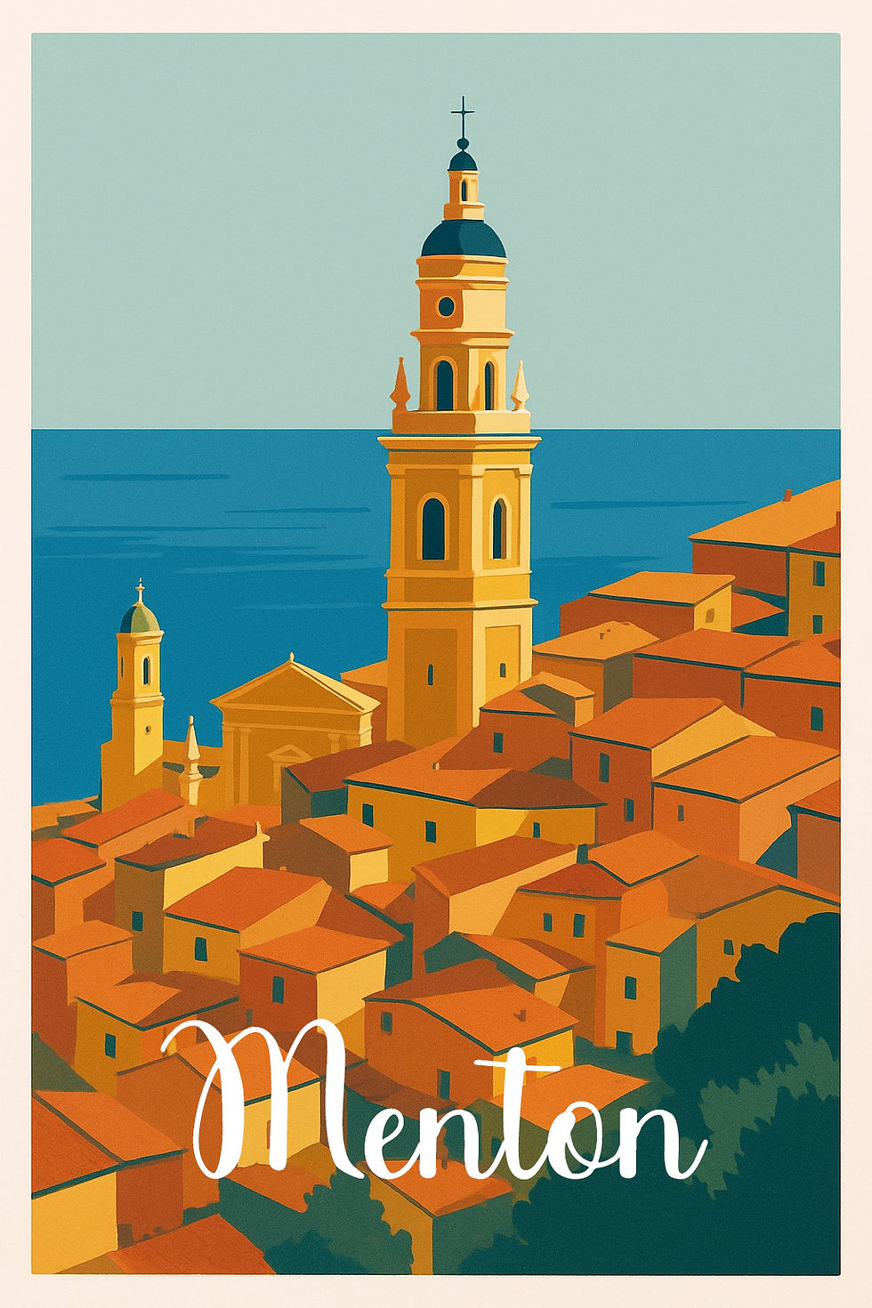 Menton, couleurs acidulées