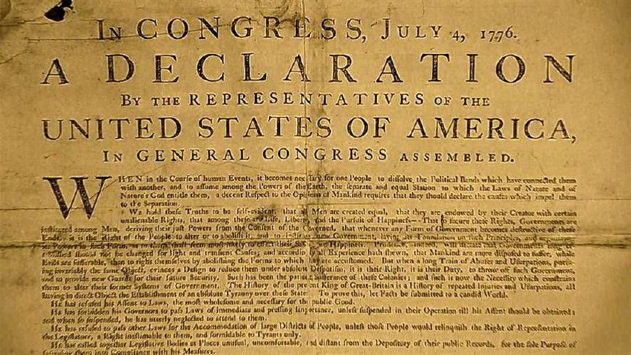 Belief in "The Declaration of Independence"
