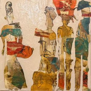 Expressive Mixed Media Figures