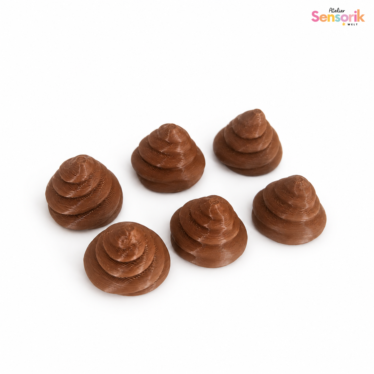 6 Stk. kleine Kackhäufchen