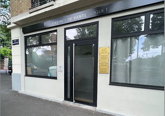 Façade du Cabinet de santé Roguet au 56 rue du Général Roguet à Clichy