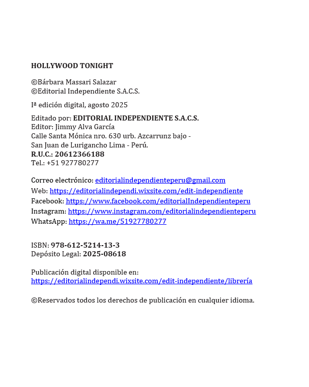 Miniatura: Hollywood tonight (E-book)
