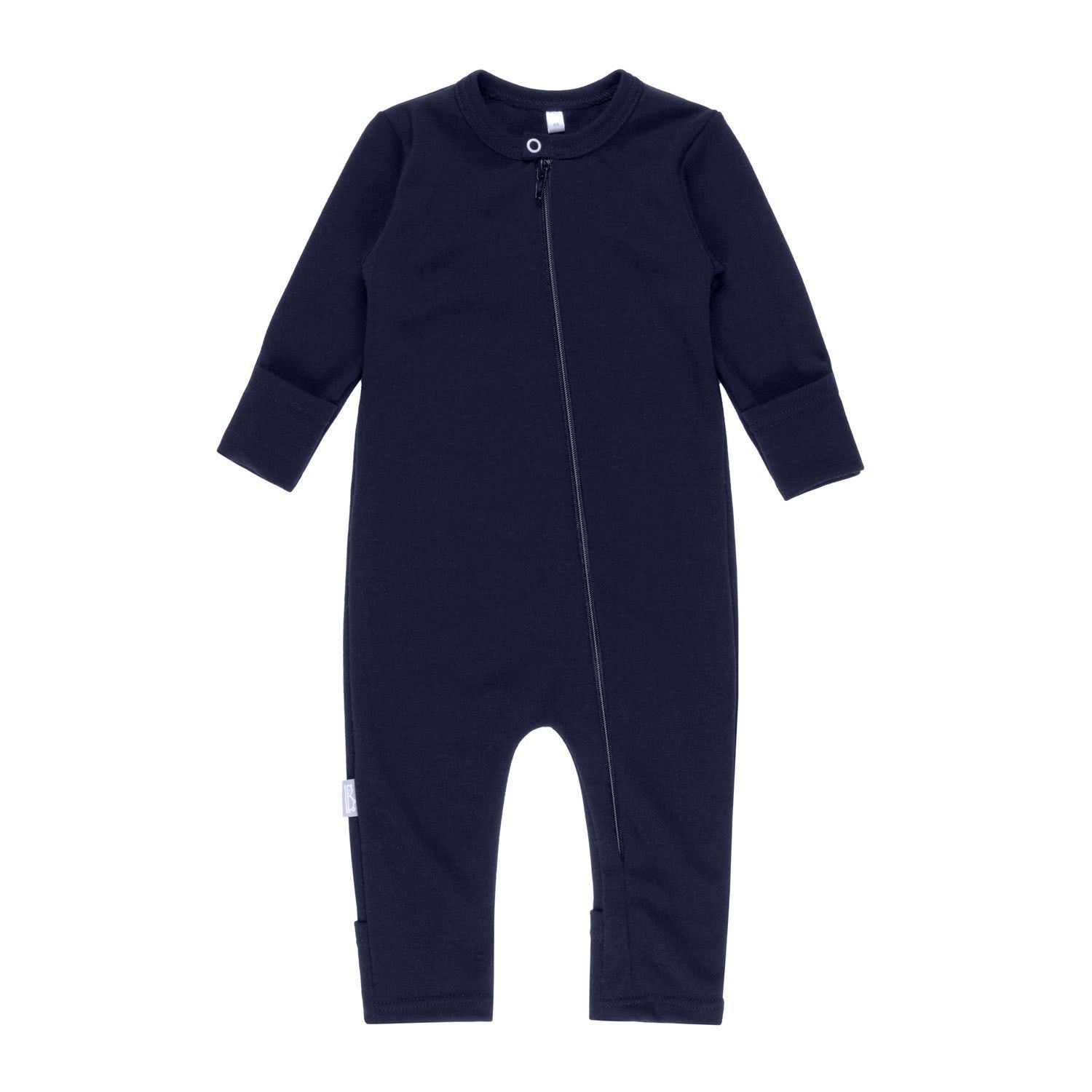 Merinowollen baby-overall – Blauw