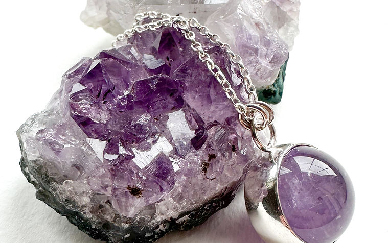 Amethyst Spinner Necklace