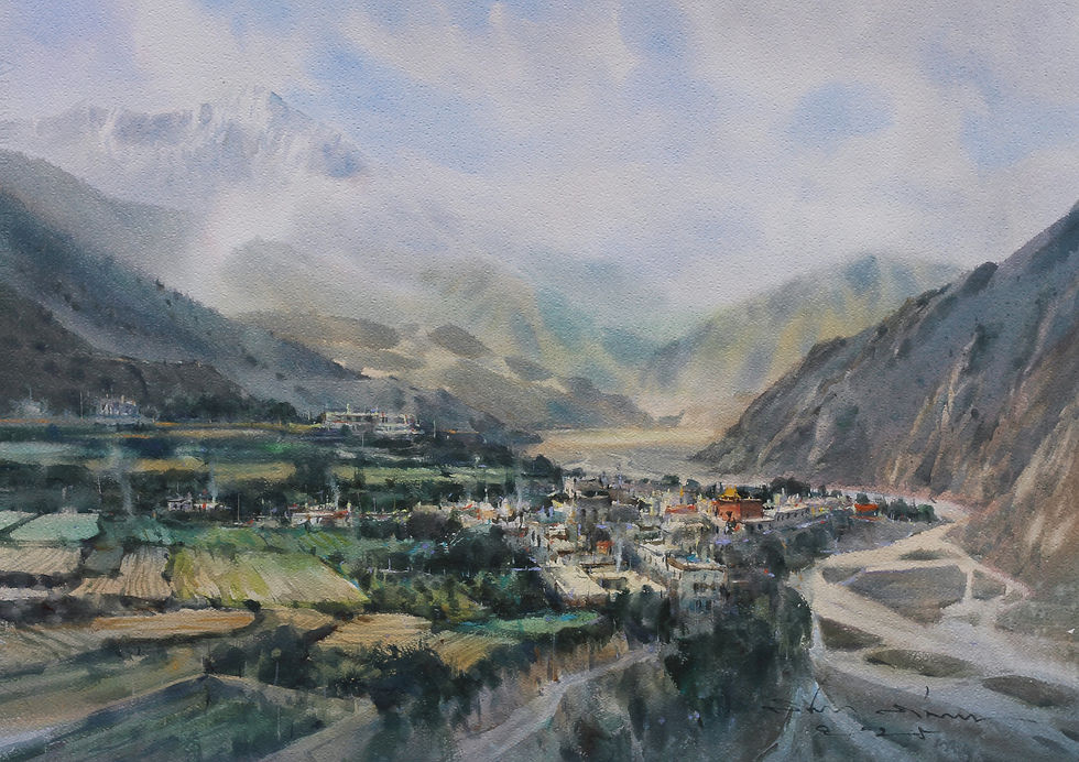 Morning light at Kagbeni