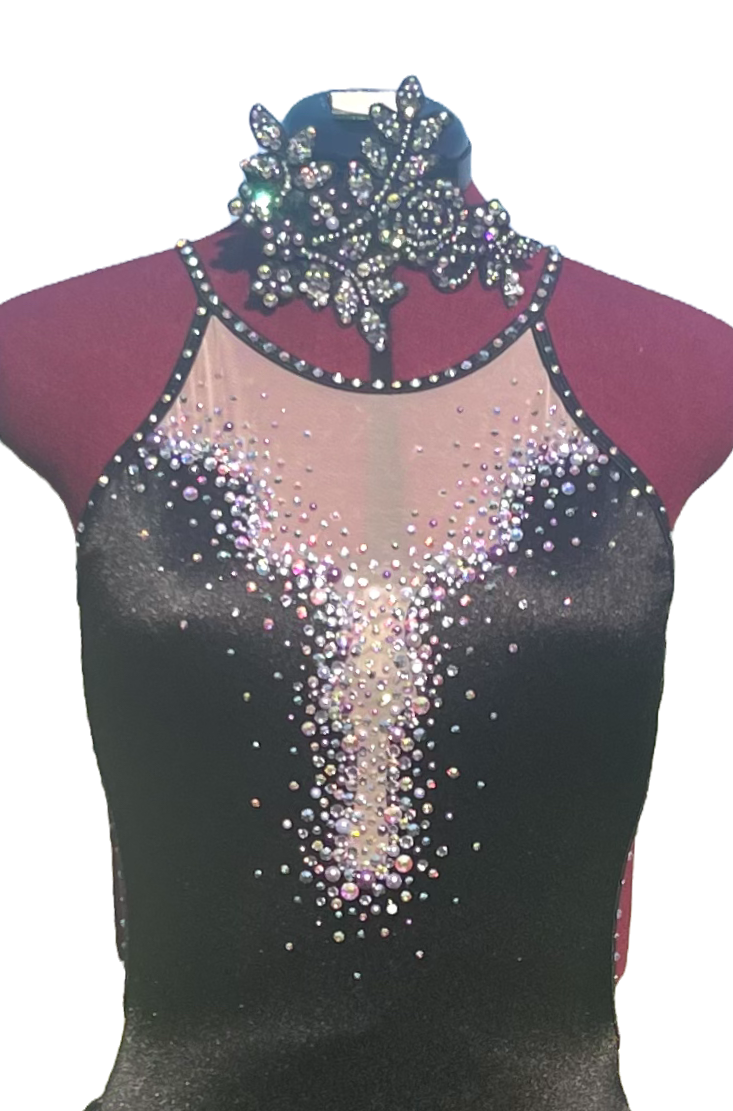 AL/XL Black Lyrical Dance Costume