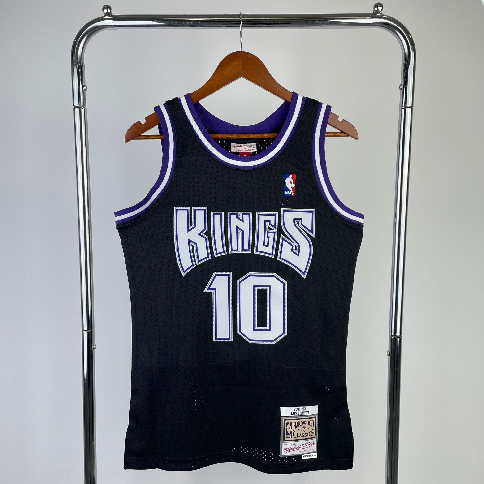 Camiseta Sacramento Kings #10 Mike Bibby – Edición Hardwood Classics 2003-04