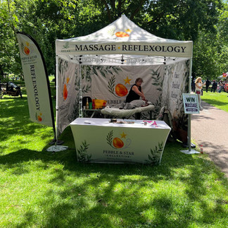 Massage Tent at Queen's Park Day