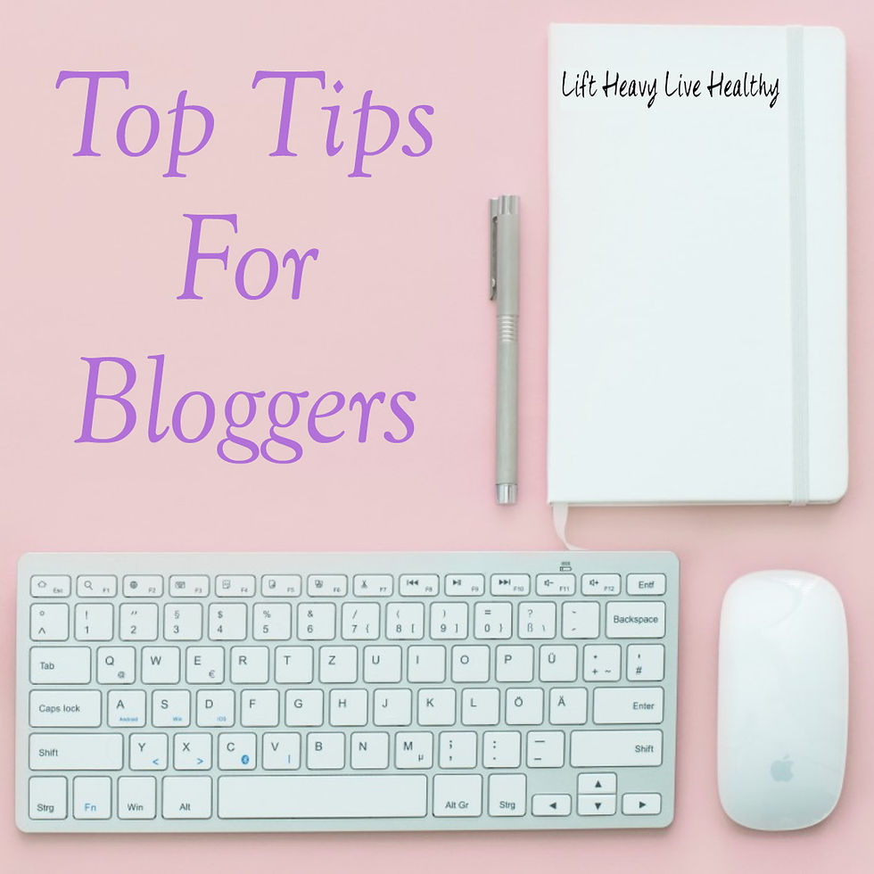Top tips for bloggers