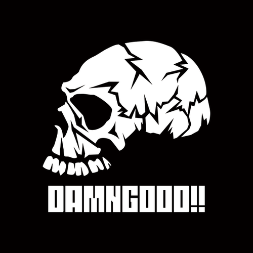 DAMNGOOD!! SKULL T-shirt | DAMNGOOD!!