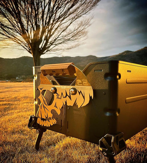 DAMNGOOD!! SKULL HANDLE SC25 BRASS | DAMNGOOD!!