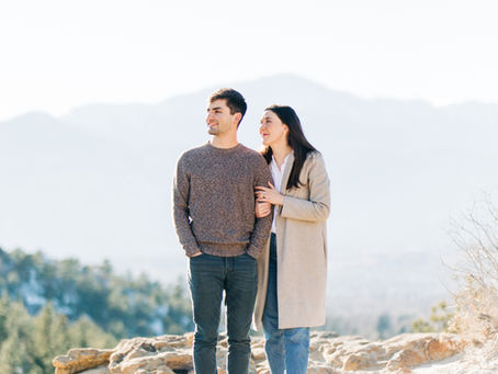 Katie & Chris | a winter engagement in Colorado Springs