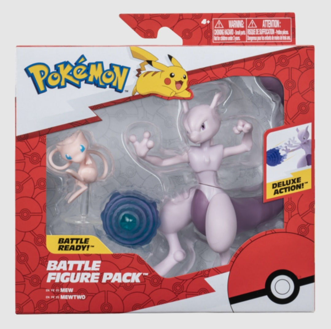 Pokemon Battle Figure Pack Mew & Mewtwo