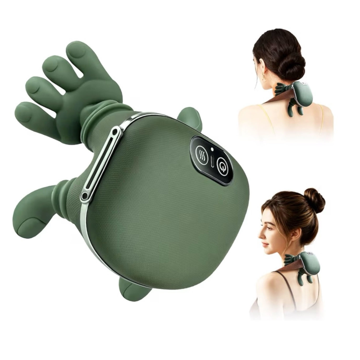 Shiatsu Portable Neck and Back Massager Electric Deep Tissue 4D Pain Relief