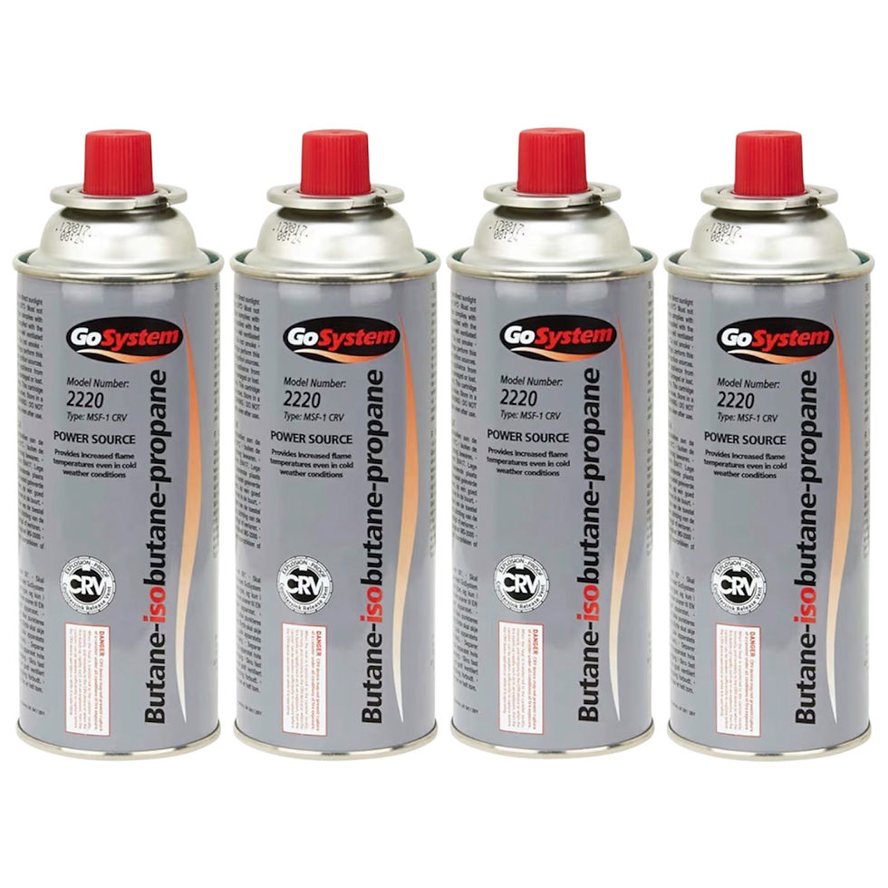 Thumbnail: GoSystem 227g Bayonet Gas Cartridge 4 Pack Butane/Propane Mix (TM-G2220/4)