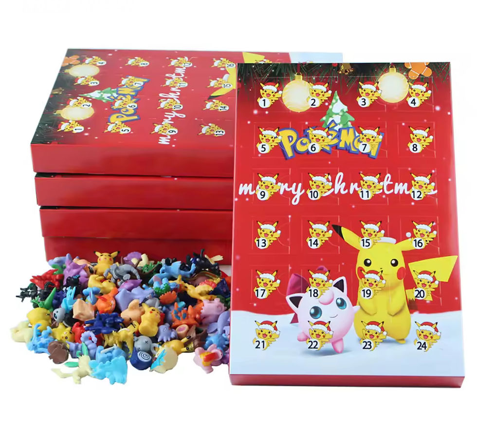 Thumbnail: Pokemon Advent Calendar Pikachu & Jigglypuff 24 Toys Inside