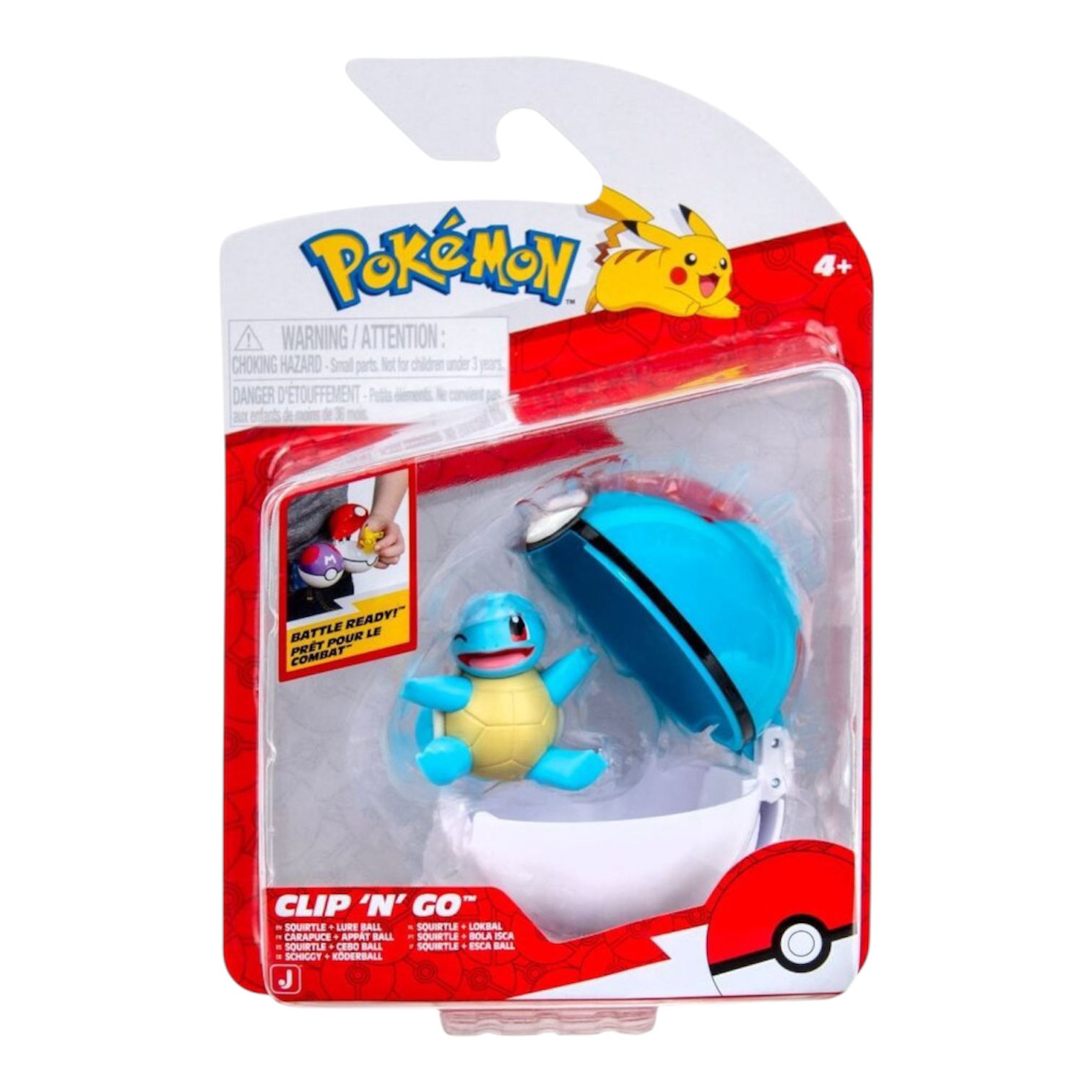 Pokémon Clip N Go Squirtle & Lureball