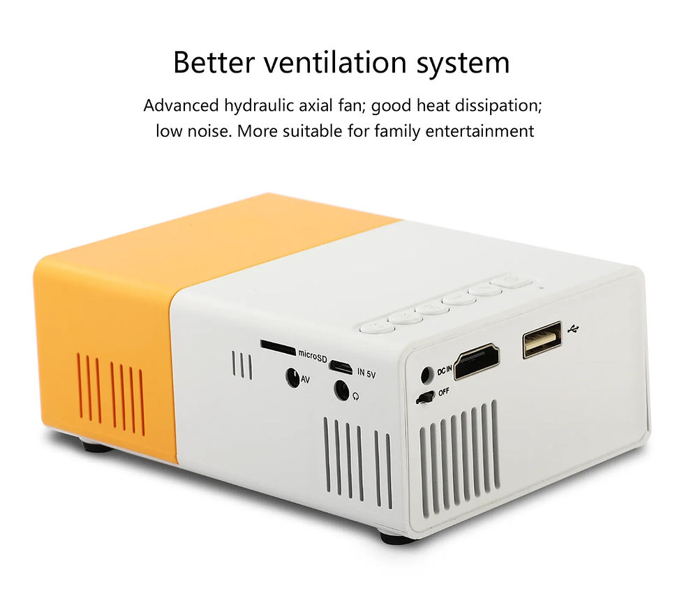 Thumbnail: YG300 Mini Portable Multimedia Projector Full HD 1080P Home Theater