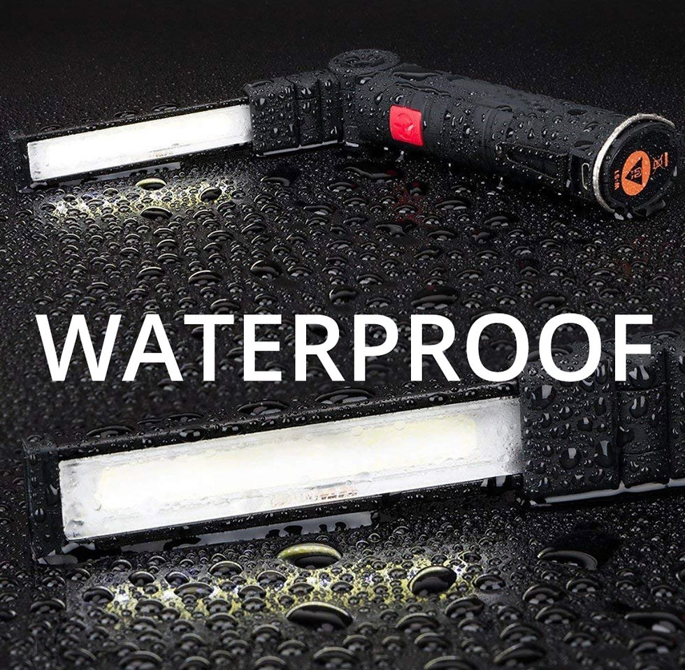 Thumbnail: Rechargeable LED Folding Flashlight Torch With Magnetic Bottom and Hook