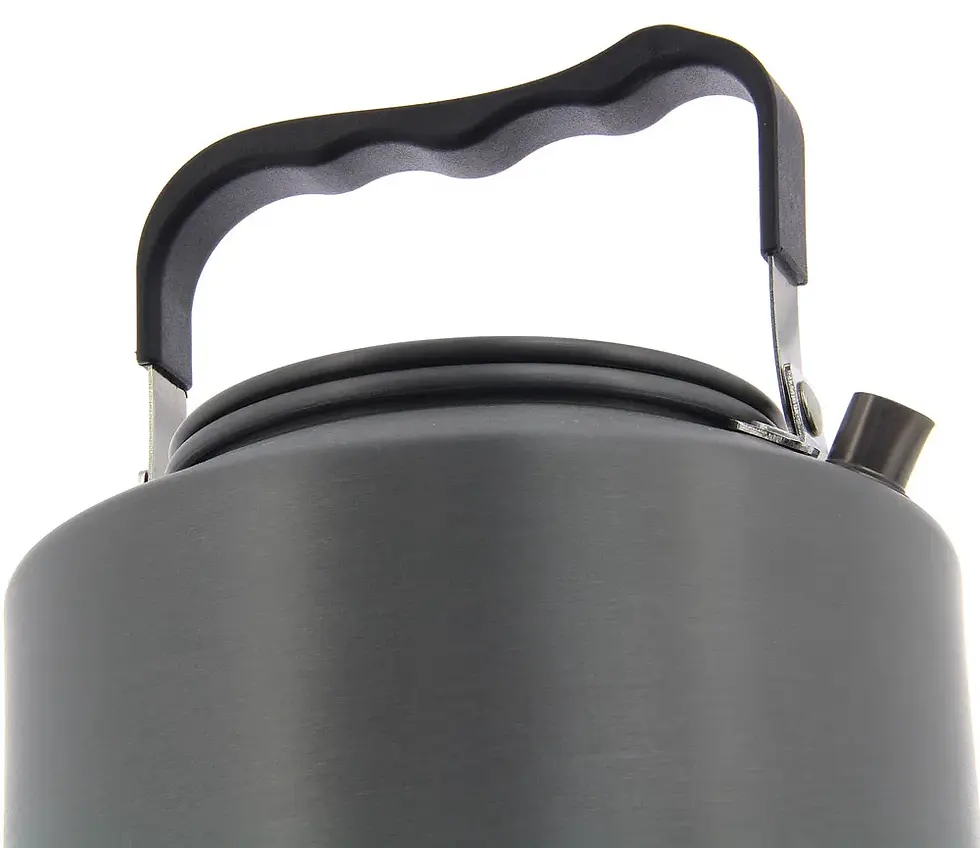 Thumbnail: NGT Aluminium Outdoor Fast Burn Kettle 1.1 litre Gun Metal